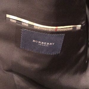 Men's Burberry two piece suit black 3 botton